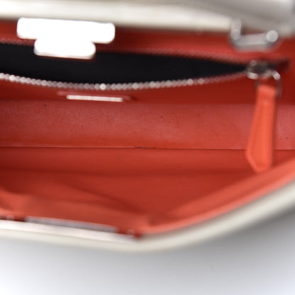 Fendi Vitello Morgan Shiny Nappa Medium Peekaboo Iconic Satchel Latte Azalea 13 of 29