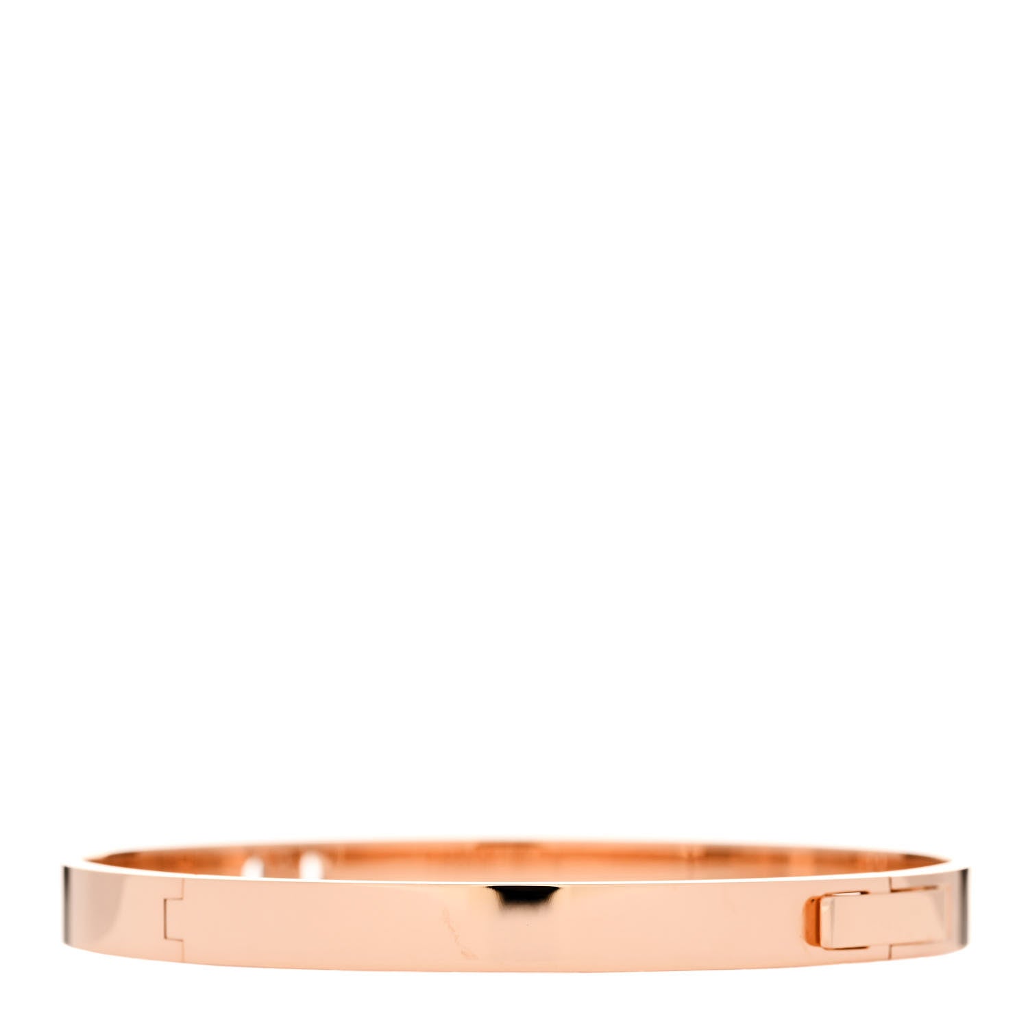 Hermes 18K Rose Gold Diamond PM H D'Ancre Bracelet ST 2 of 4