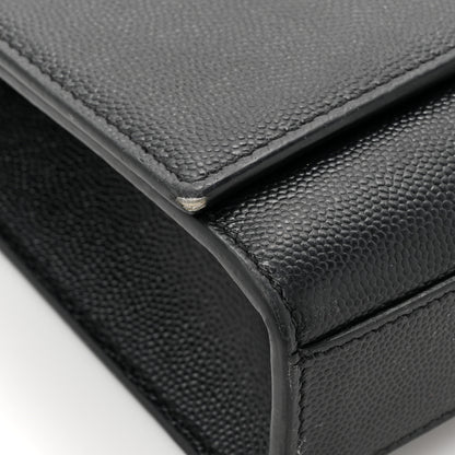 Saint Laurent Grain De Poudre Medium Classic Monogram Kate Satchel Black 11 of 14