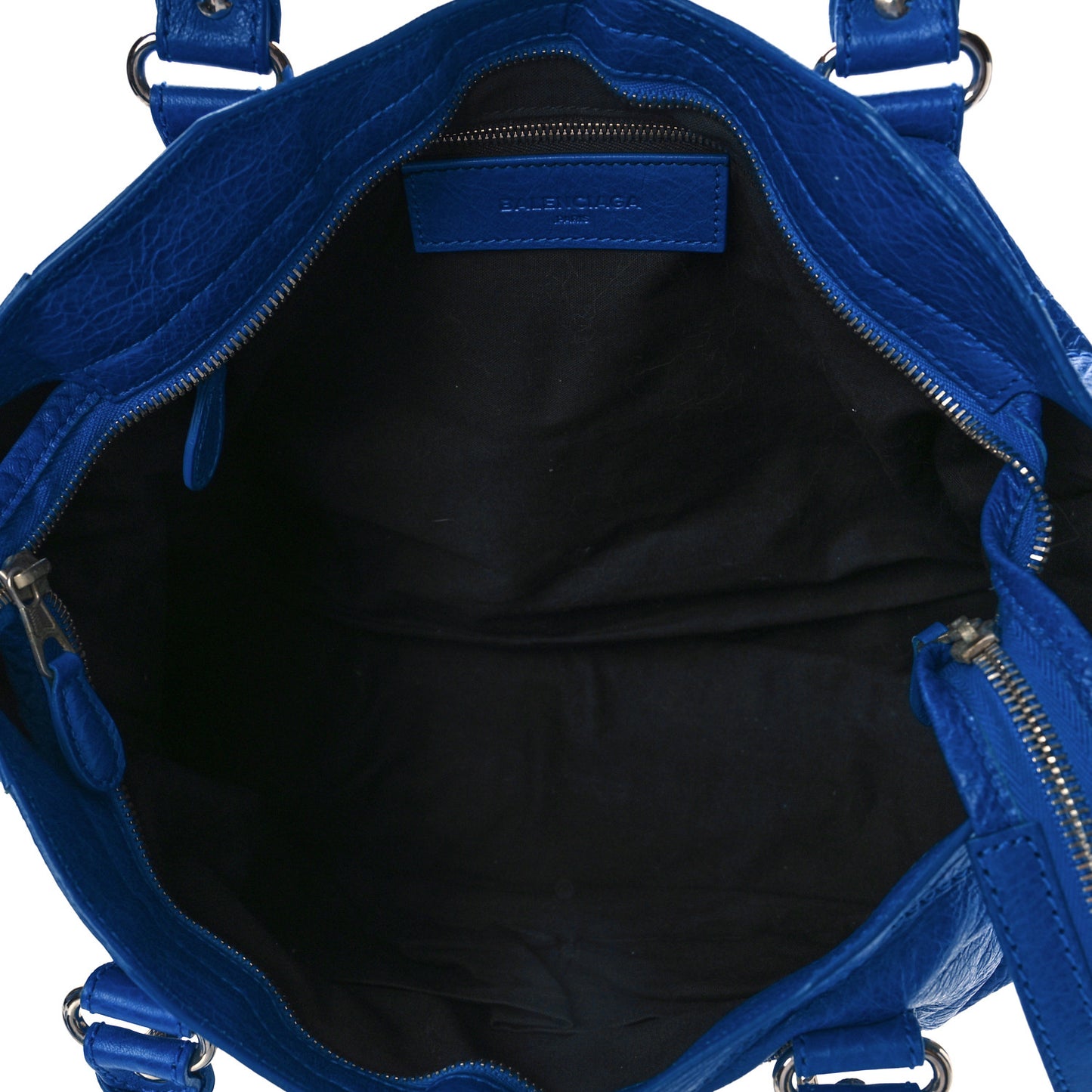 Agneau Giant 12 Silver Hardware City Bleu Lazuli
