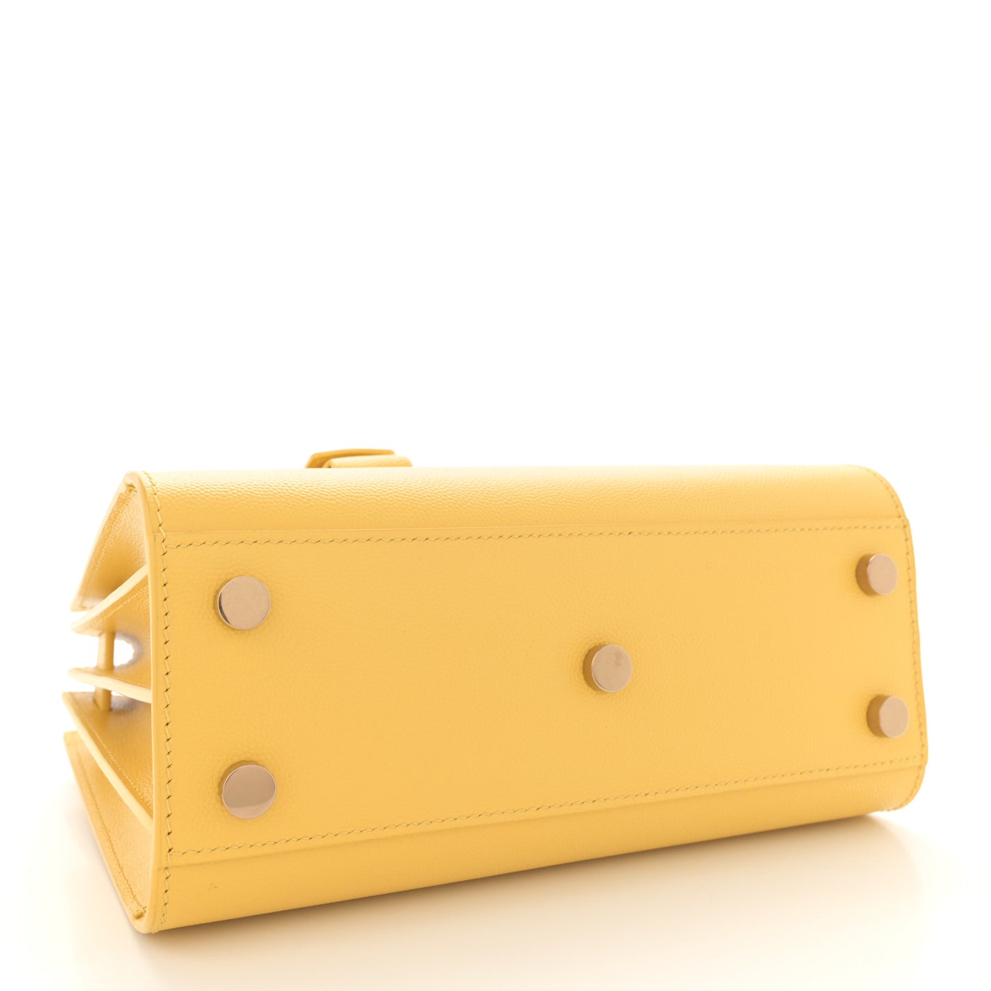 Grained Calfskin Nano Sac De Jour Jaune