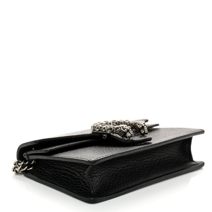 Gucci Calfskin Super Mini Dionysus Shoulder Bag Black 4 of 10