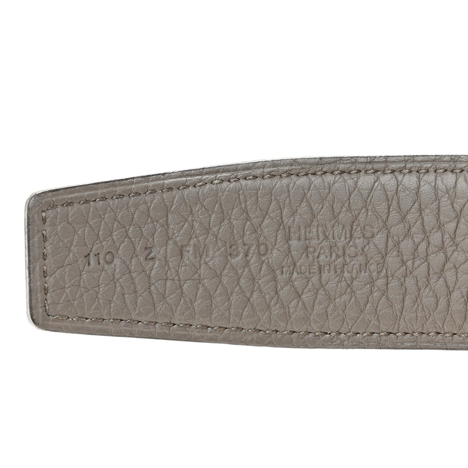 Hermes Box Togo 32mm Belt Strap 110 44 Black Etain 3 of 4