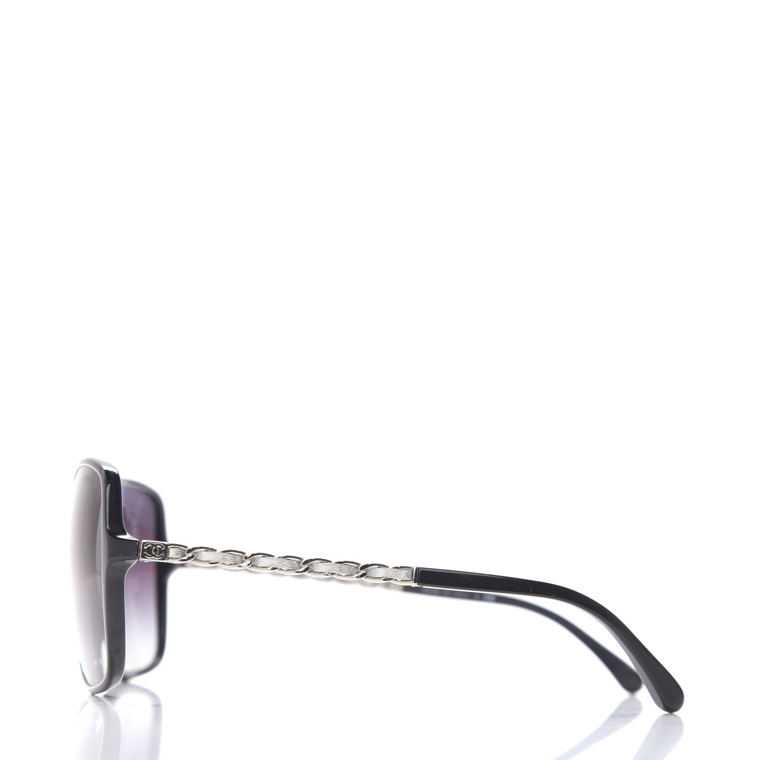 Chanel Lambskin Square Chain Sunglasses 5210-Q Black 3 of 8