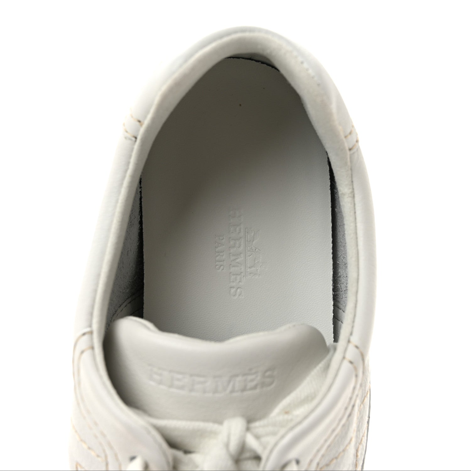 Hermes Supple Calfskin Master Sneakers 37 Beige Glaise 7 of 11