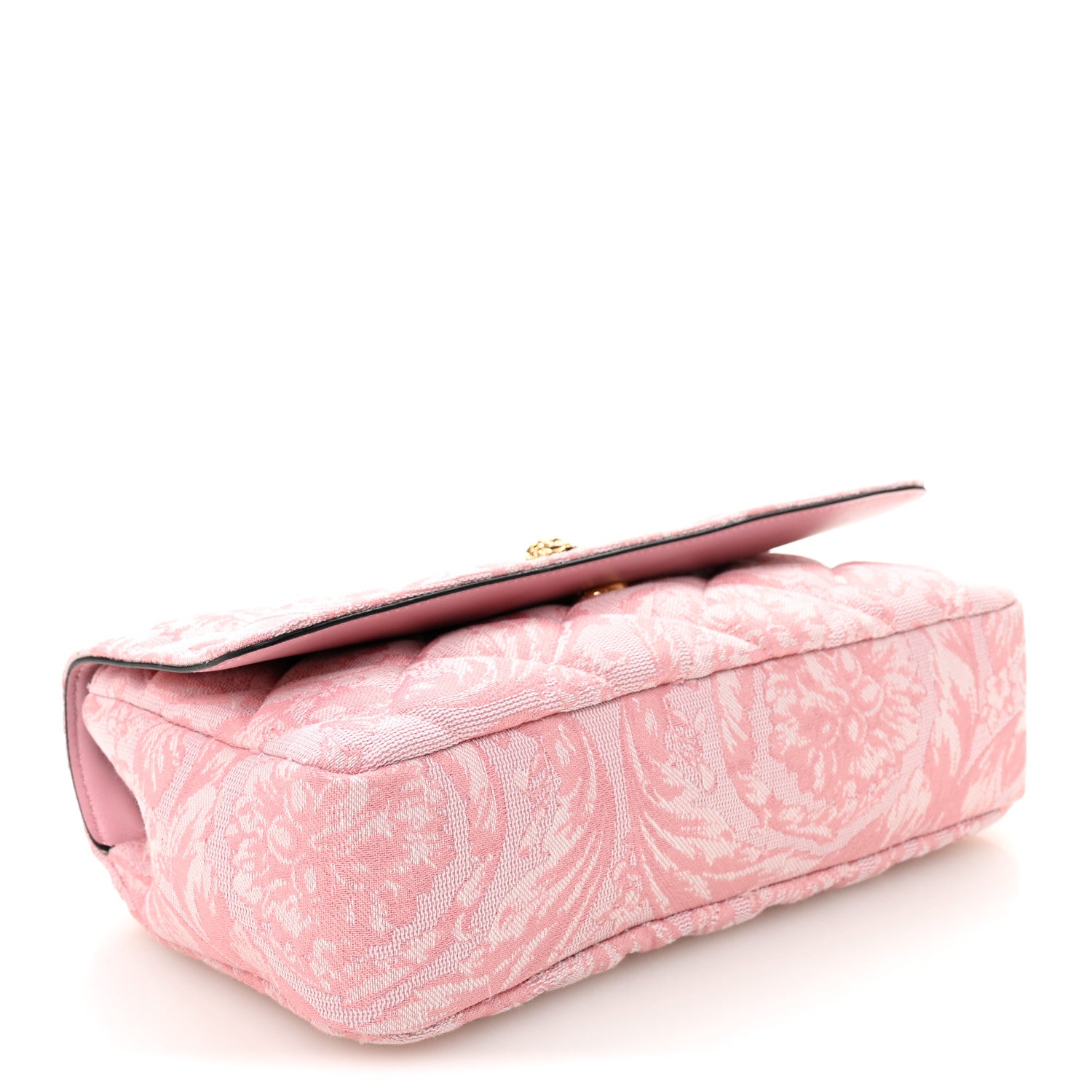 Versace Baroque Jacquard Quilted Medium Medusa Shoulder Bag Baby Pink 4 of 10