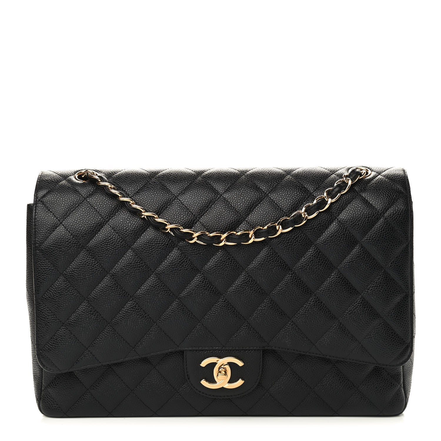 Chanel Caviar Quilted Maxi Double Flap Black 1 of 8