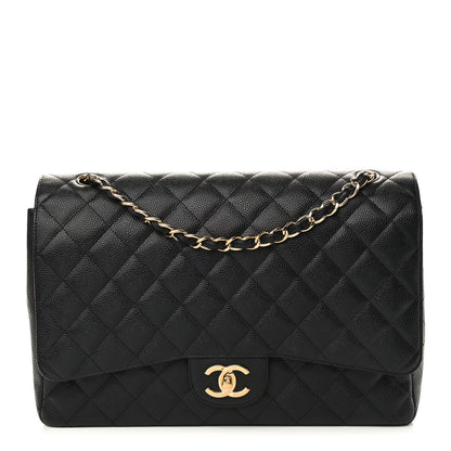 Chanel Caviar Quilted Maxi Double Flap Black 1 of 8