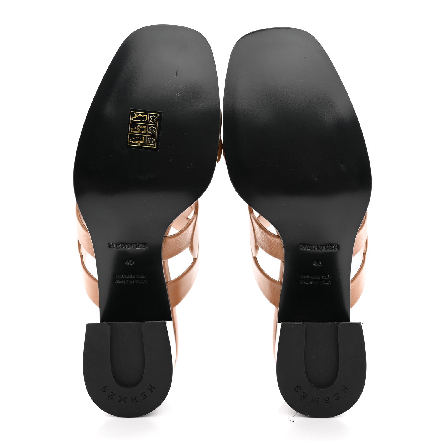 Hermes Nappa Gaby 60 Sandals 40 Naturel 5 of 11