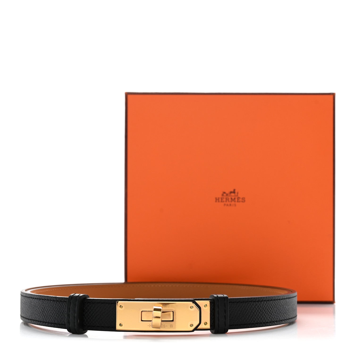 Hermes Epsom Kelly Belt Black 5 of 5
