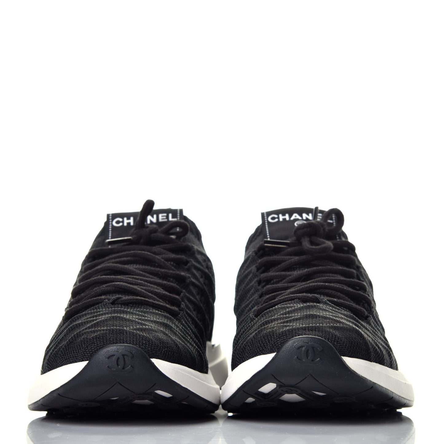 Fabric Logo Sneakers 39 Black