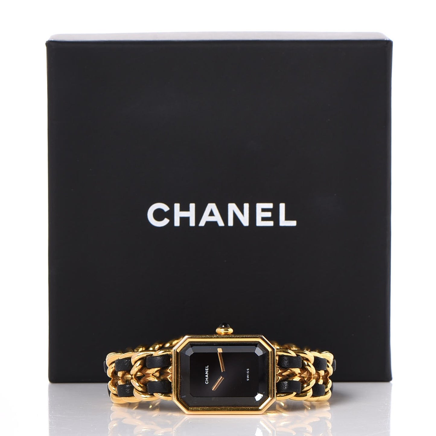 Stainless Steel Lambskin 20mm Chain Premiere Quartz Watch Gold M