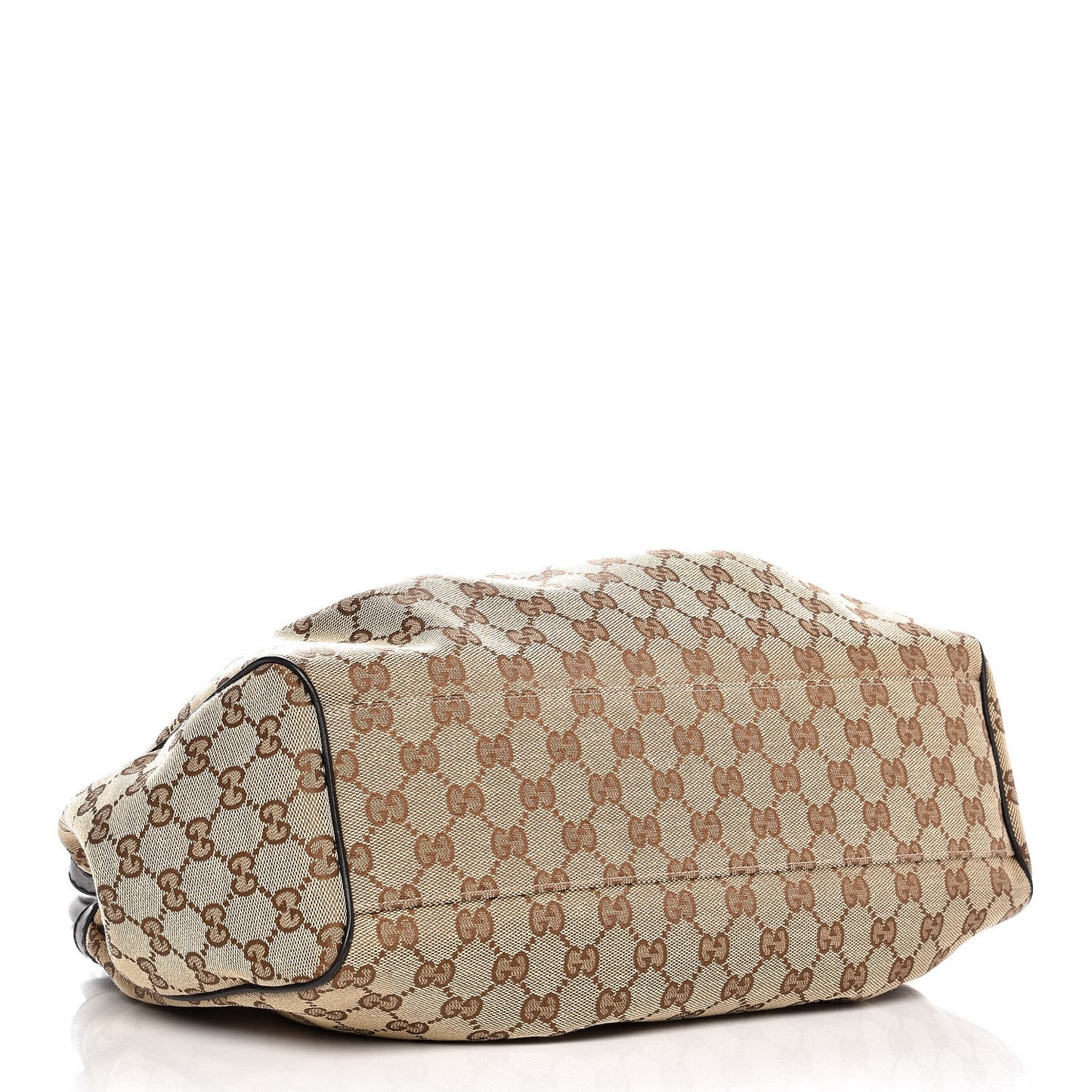 Monogram Medium Sukey Tote Beige Ebony Black