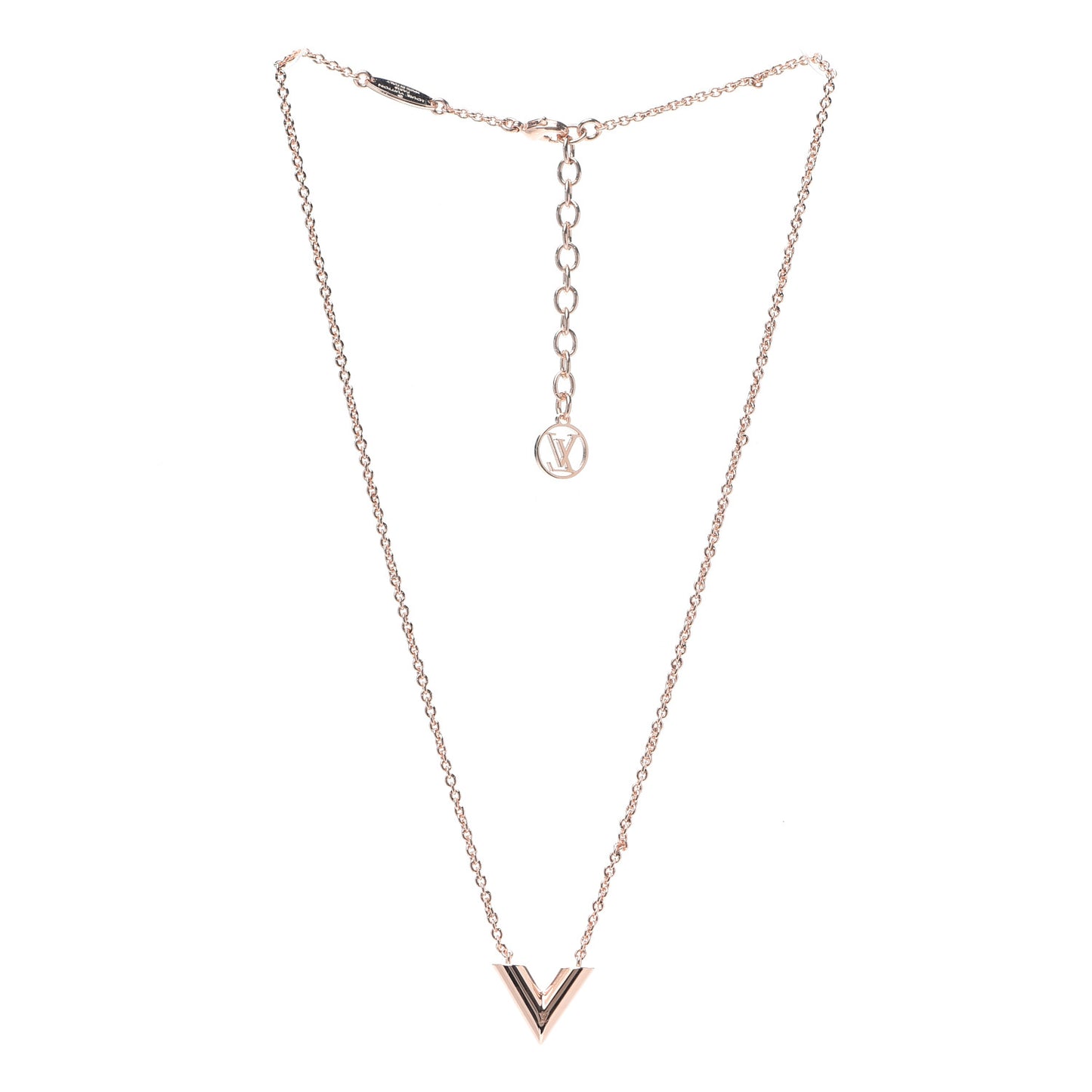 Essential V Necklace Rose Gold