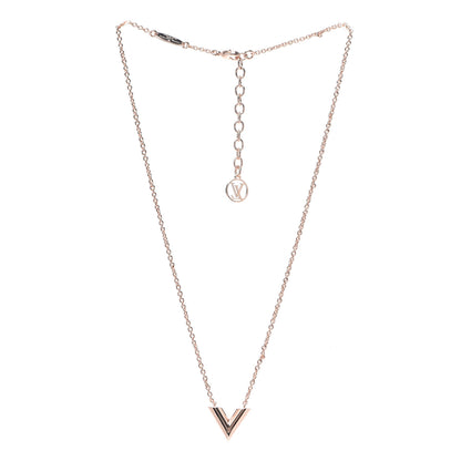 Louis Vuitton Essential V Necklace Rose Gold 2 of 5