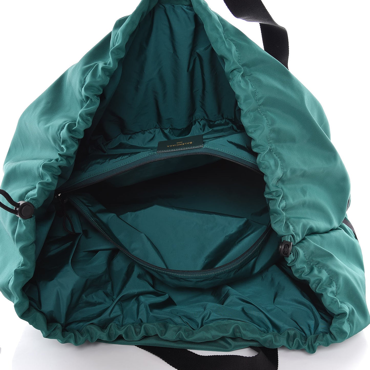 Textured Sport Nylon Logo Embroidered S Wheel Gym Bag Vert Emeraude