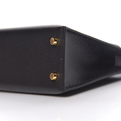 Hermes Epsom Mini Kelly Sellier 20 Black 15 of 31