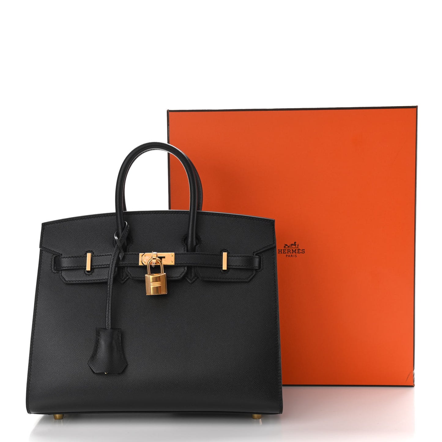 Madame Calfskin Birkin Sellier 25 Black