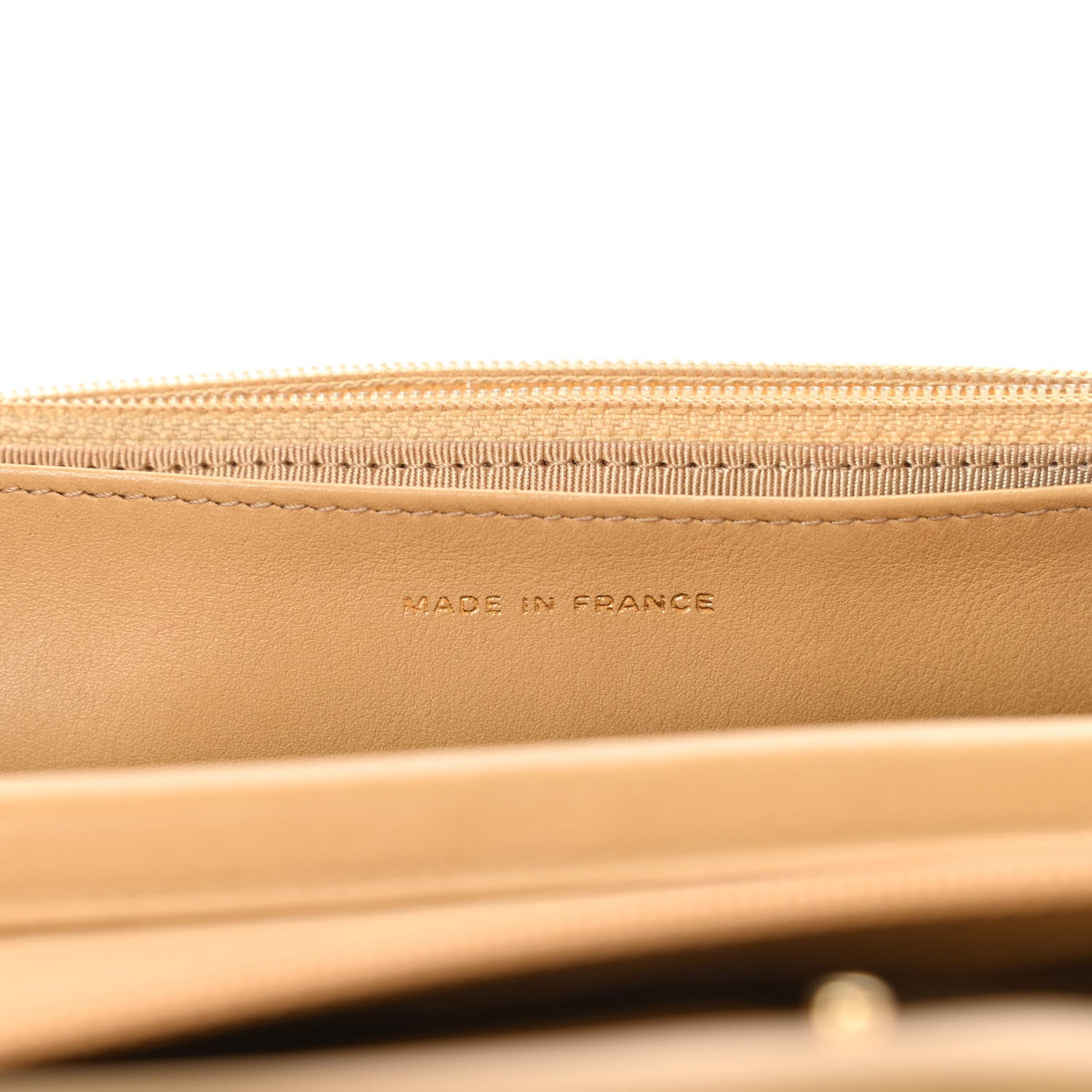 Chanel Metallic Patent Quilted Wallet On Chain WOC Gold 7 of 16