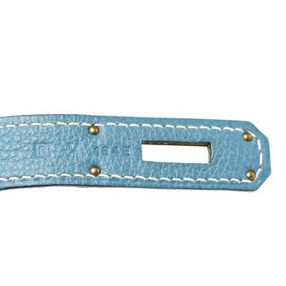 Hermes Togo BIRKIN 30 Blue Jean 7 of 11