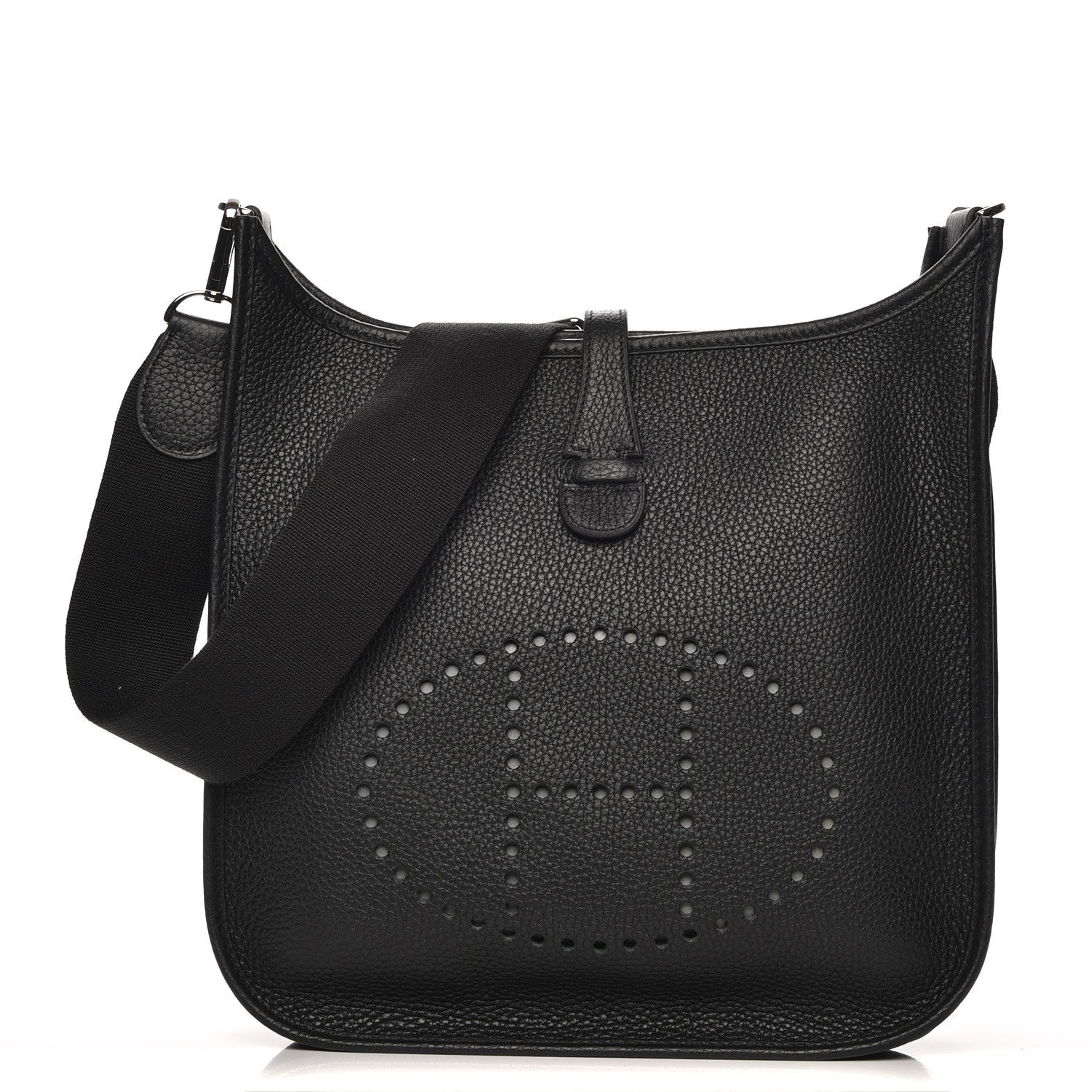 Hermes Taurillon Clemence Evelyne III PM Black 1 of 8