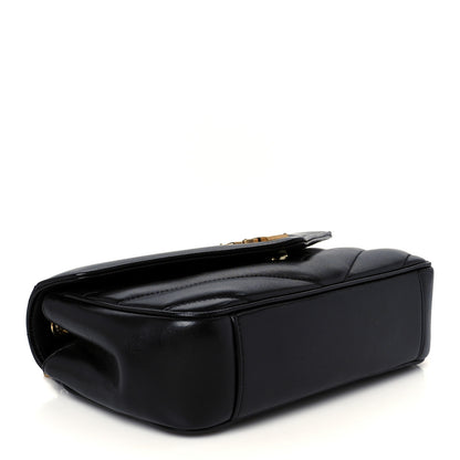 Saint Laurent Lambskin Chevron Quilted Small Loulou Black 5 of 13