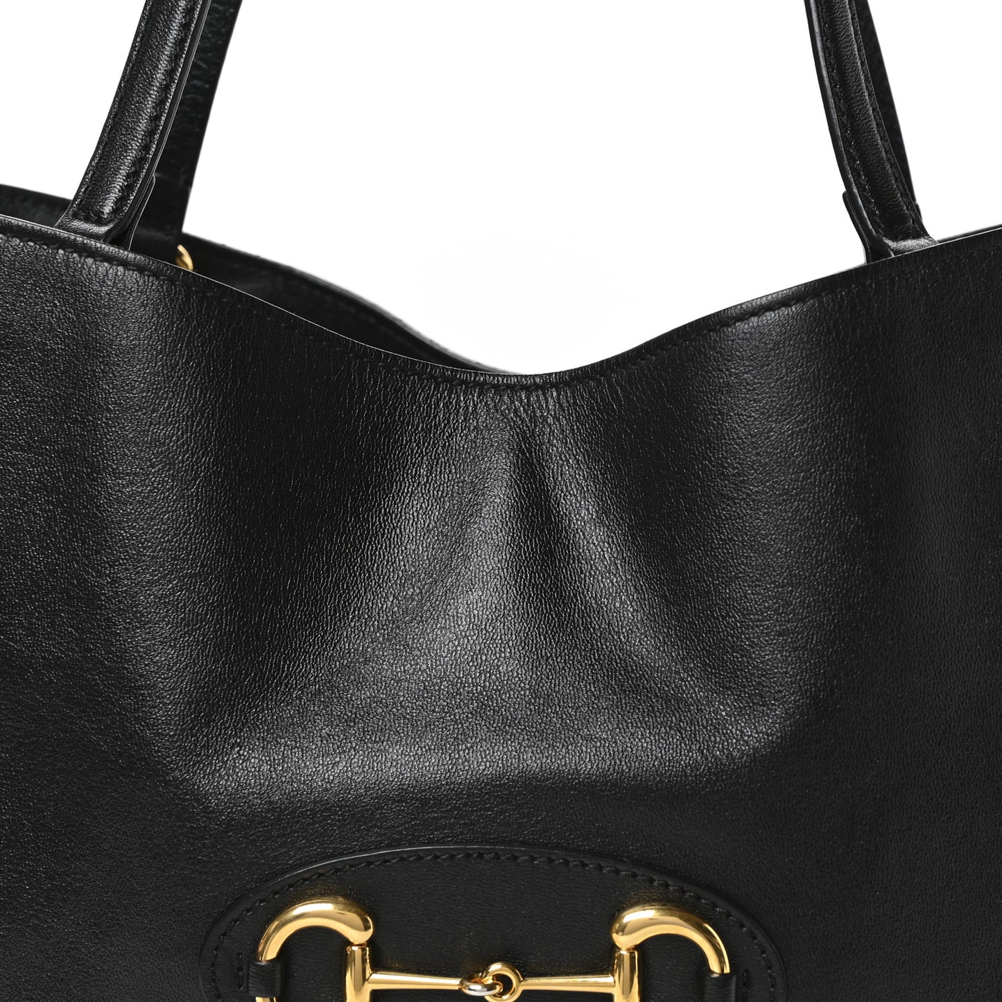 New Sakai Calfskin Lux Horsebit 1955 Tote Bag Black