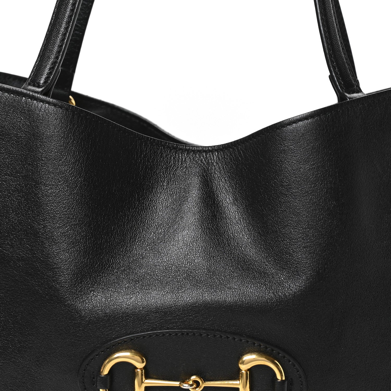 Gucci New Sakai Calfskin Lux Horsebit 1955 Tote Bag Black 8 of 13