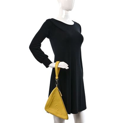 Prada Saffiano Cuir Triangle Wristlet Sole 2 of 8