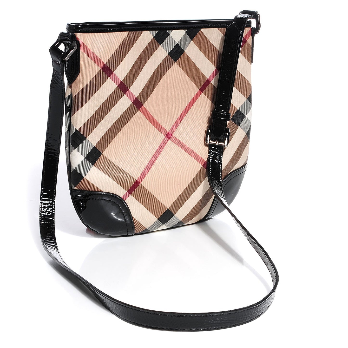 Supernova Check Small Dryden Crossbody Bag Black
