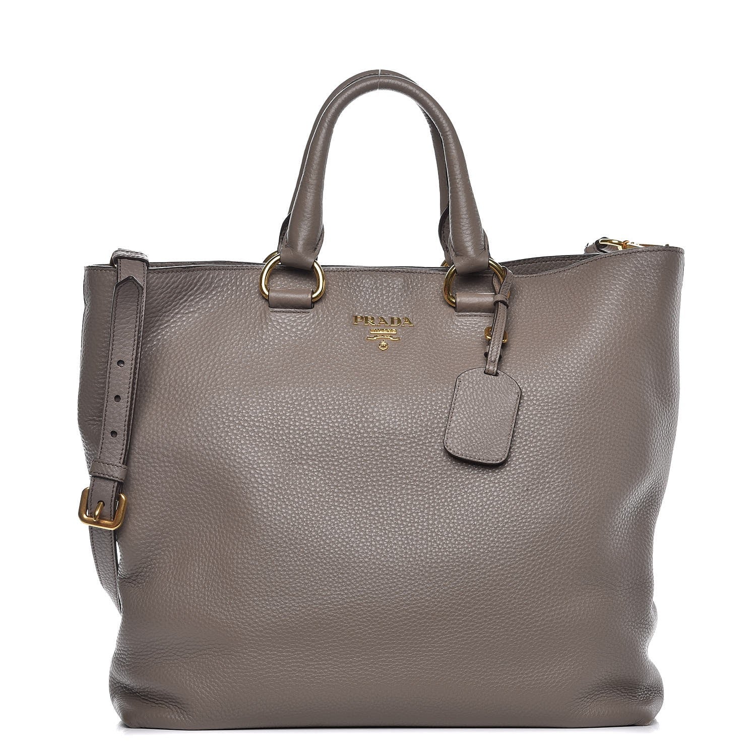 Prada Vitello Daino Tote Argilla 1 of 13
