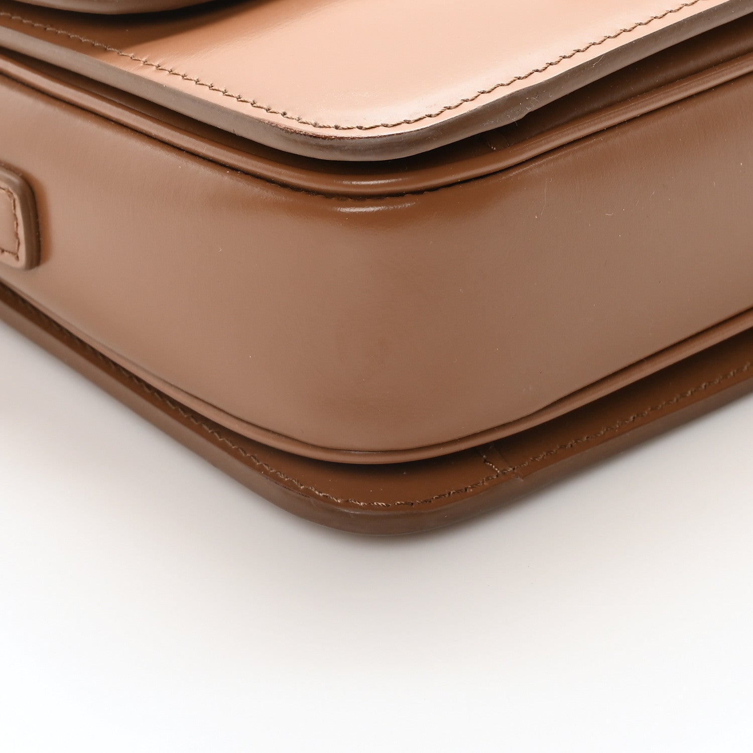Celine Shiny Calfskin Teen Triomphe Bronze 9 of 10