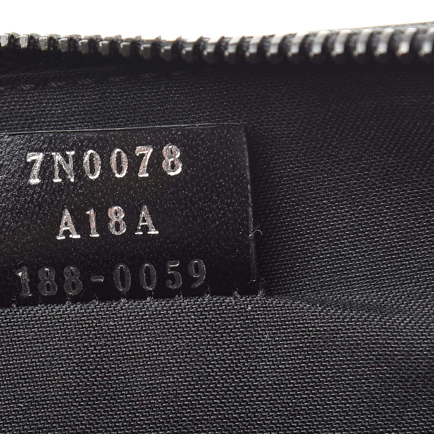 Vitello Grace FF 1974 Embossed Pouch Black