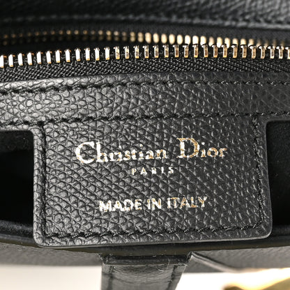 Christian Dior Grained Calfskin Saddle Bag Black 6 of 10
