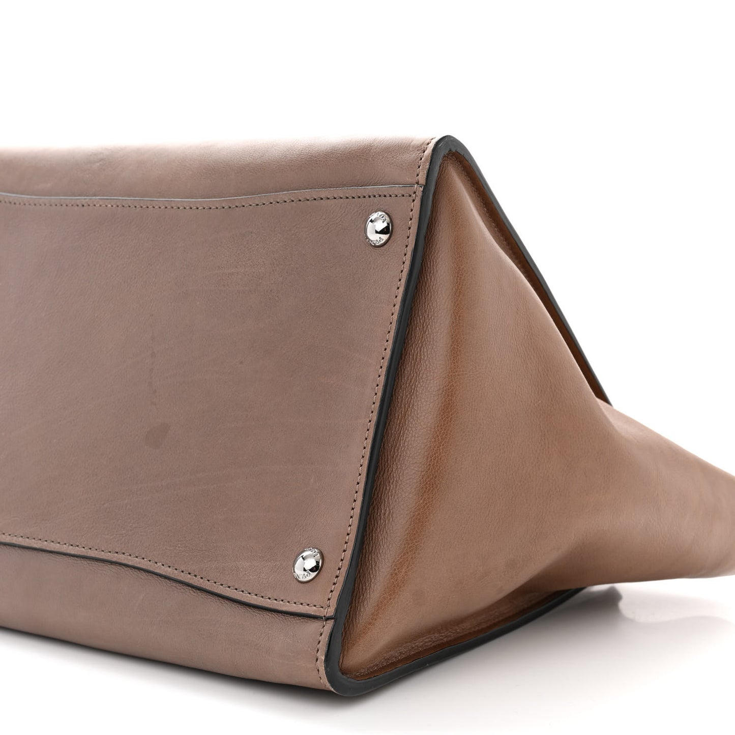 Glace Calf Twin Pocket Tote Argilla