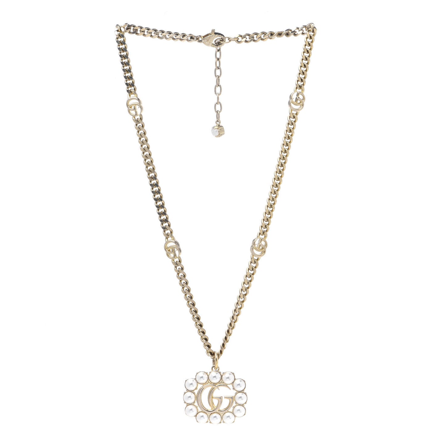Pearl Marmont Necklace Aged Gold Cream