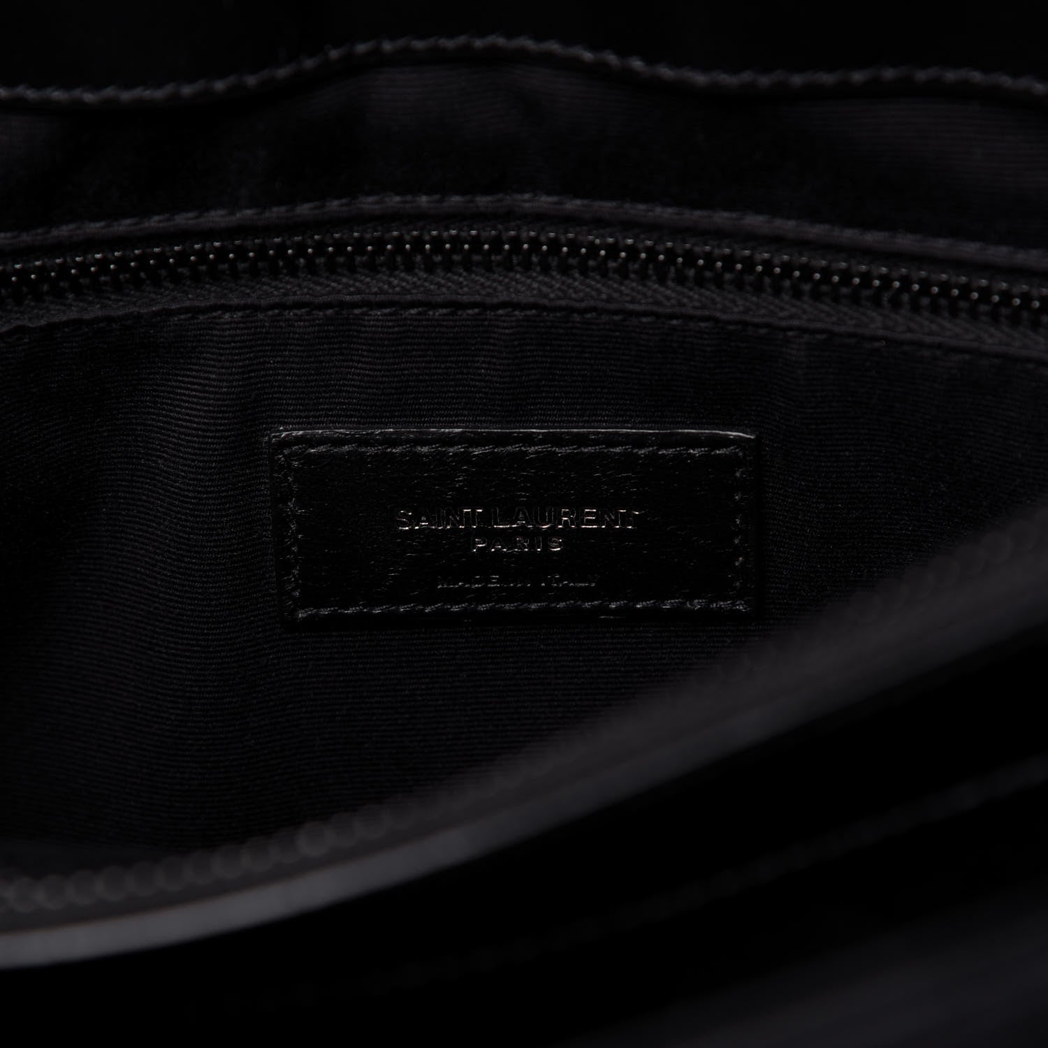 Saint Laurent Calfskin Y Quilted Monogram Medium Loulou Chain Satchel Black 8 of 13