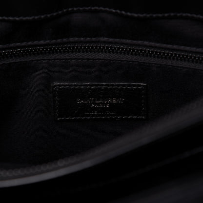 Saint Laurent Calfskin Y Quilted Monogram Medium Loulou Chain Satchel Black 8 of 13