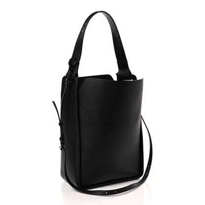 Balenciaga Calfskin Logo Embossed Small Tool 2.0 North-South Tote Black 4 of 10