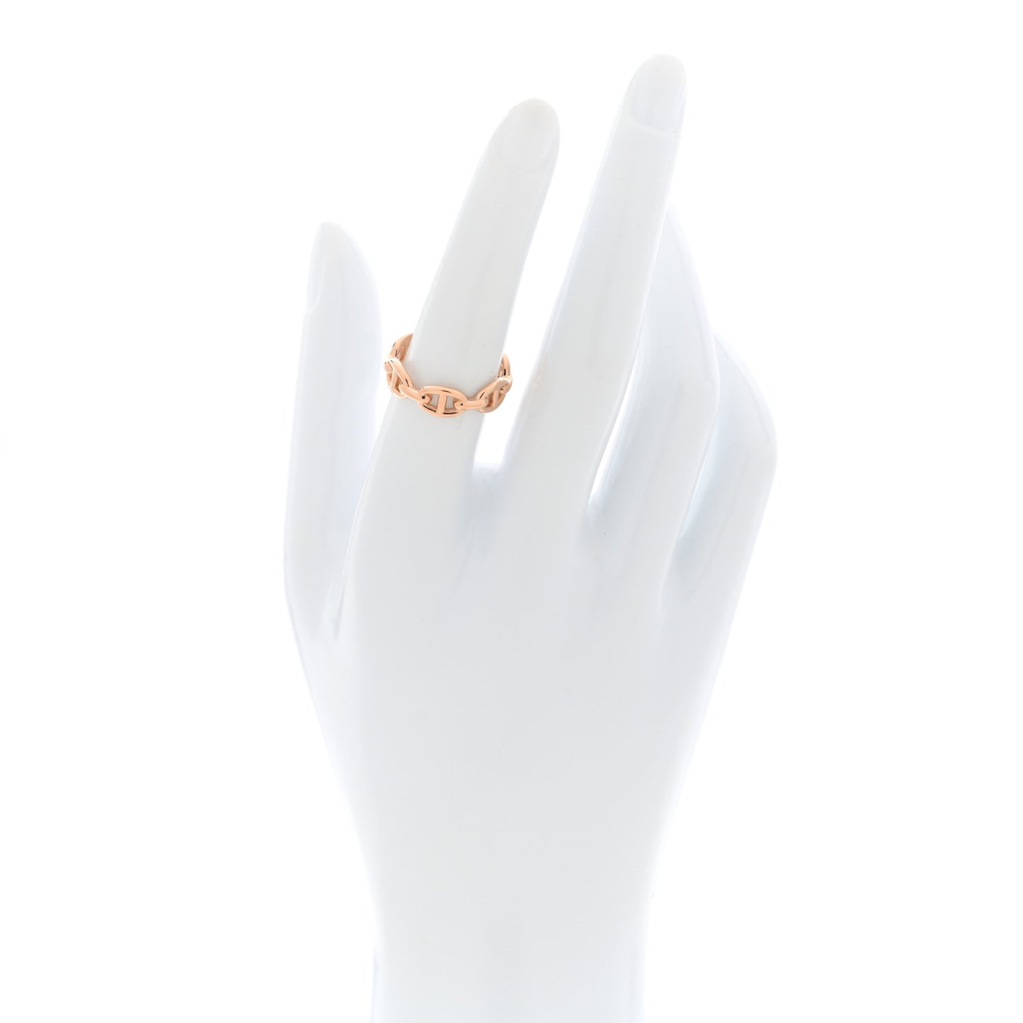 18K Rose Gold PM Chaine d'Ancre Enchainee Ring 54 7