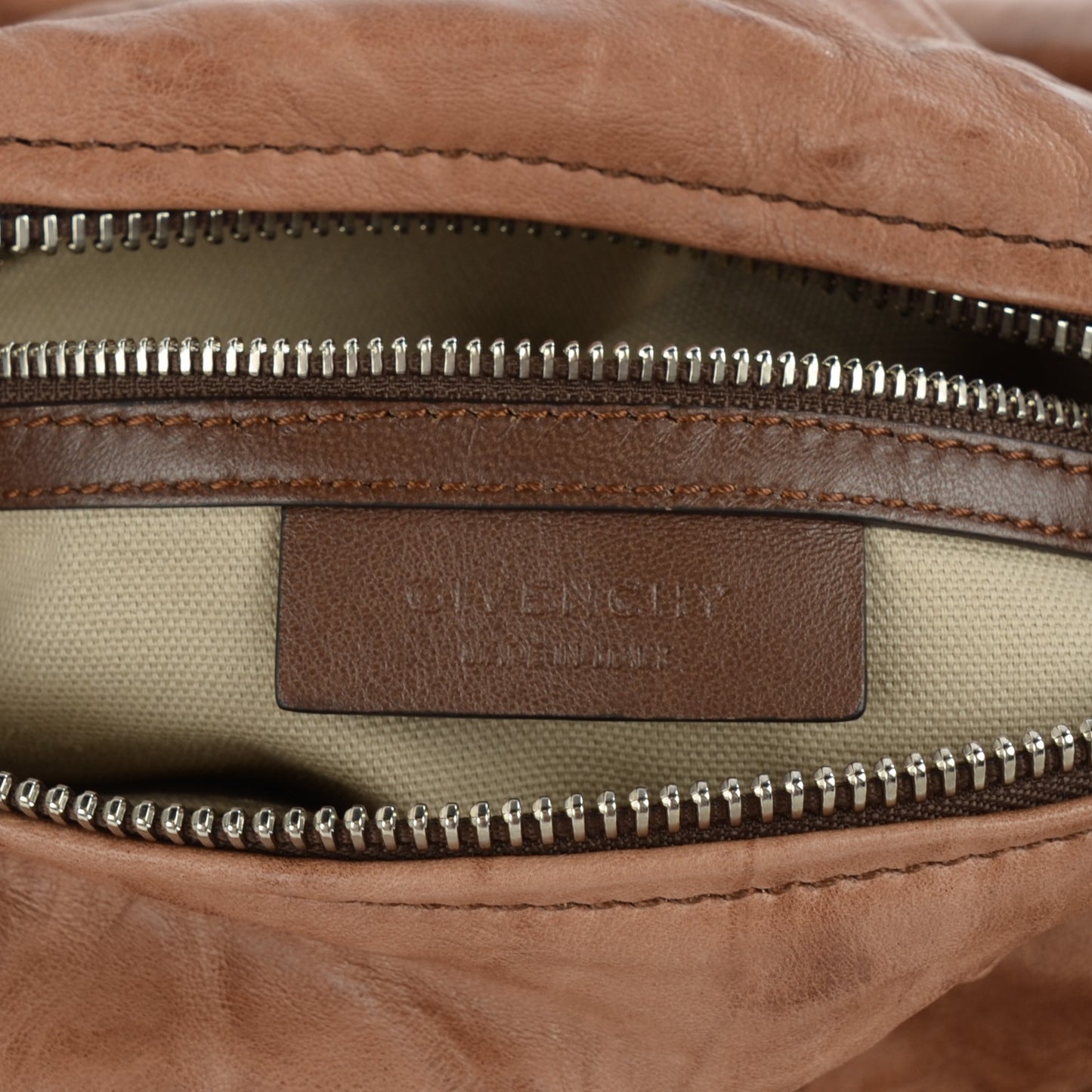 Tumbled Sheepskin Medium Pandora Bag Medium Brown
