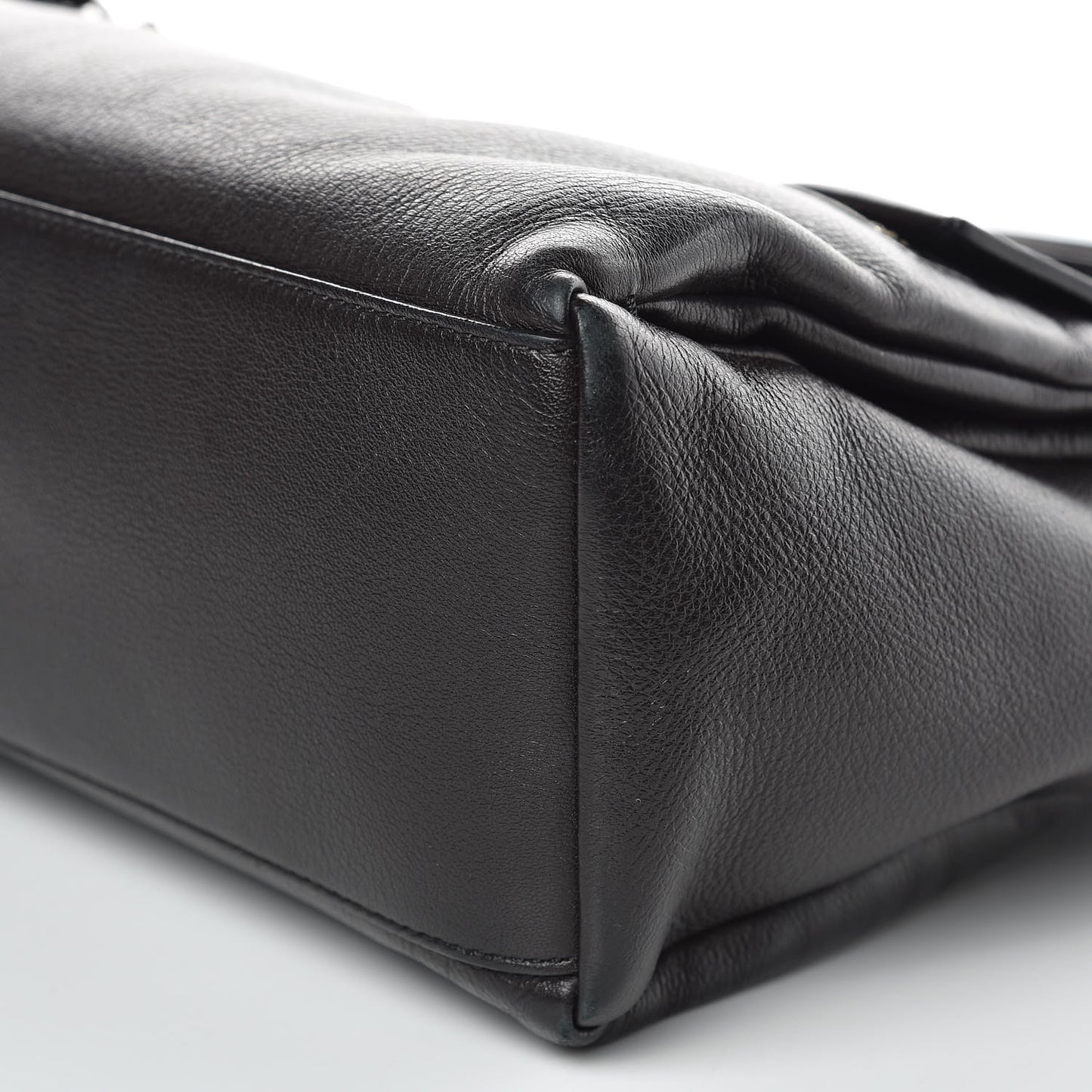 Calfskin Small Pandora Pure Flap Bag Black