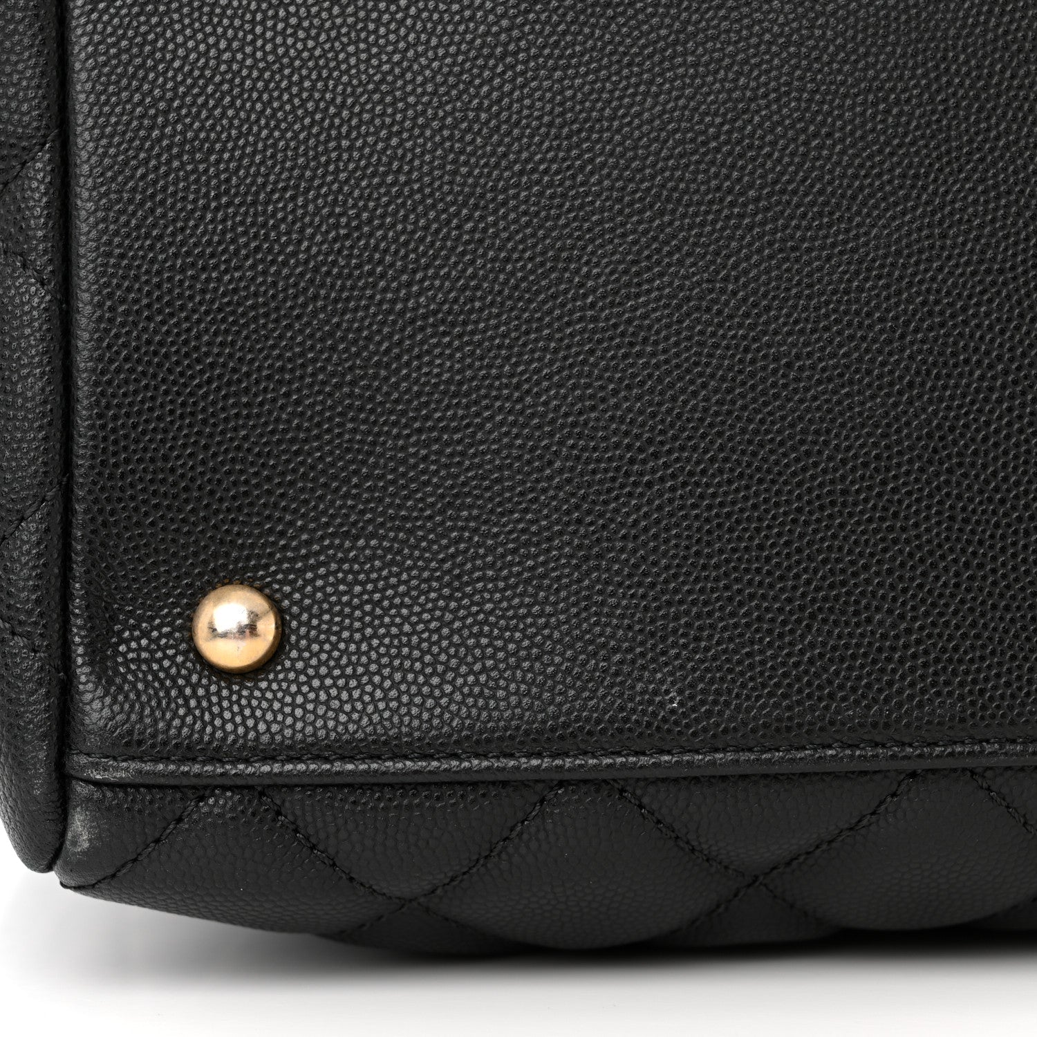 Chanel Caviar Quilted Large Coco Handle Shopping Tote Black 14 of 14