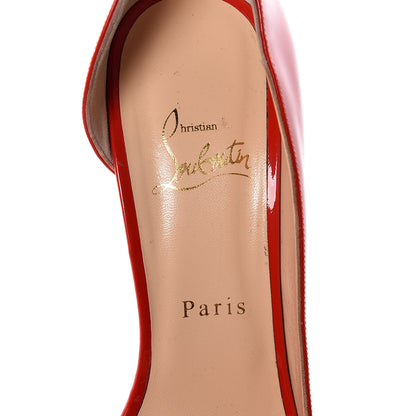 Christian Louboutin Patent Toboggan 100 Pumps 39 Red 6 of 11