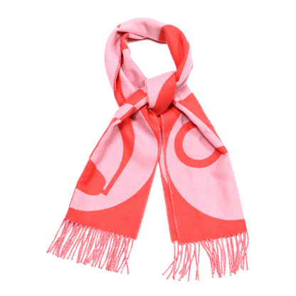 Hermes Cashmere Casaque Charms Muffler Grenadine Rose Bonbon 1 of 5