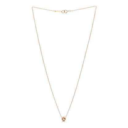 Tiffany 18K Rose Gold Atlas Open Pendant Necklace 3 of 6