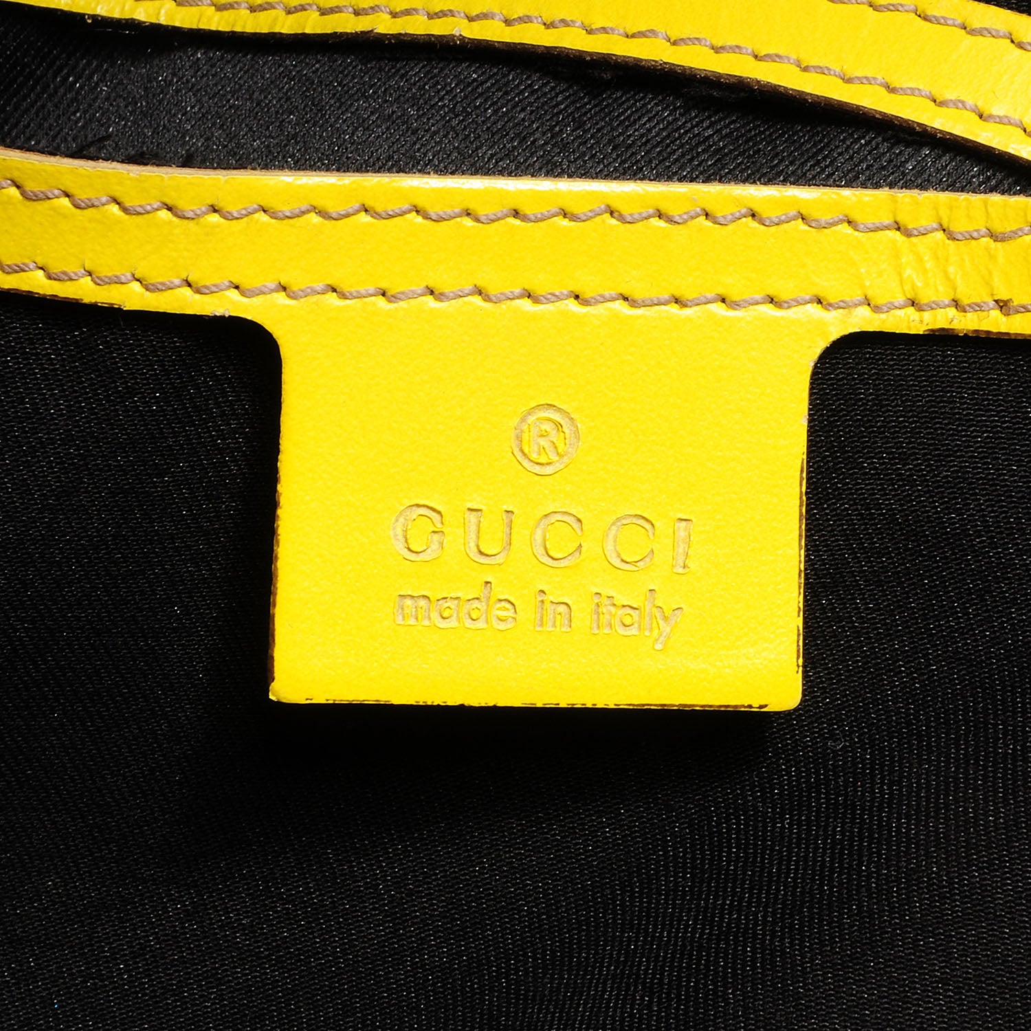 Gucci GG Plus Monogram Web Stripe Medium Joy Boston Yellow 7 of 8