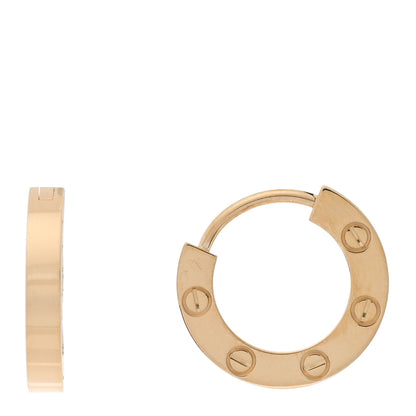 Cartier 18K Yellow Gold LOVE Hoop Earrings 1 of 4