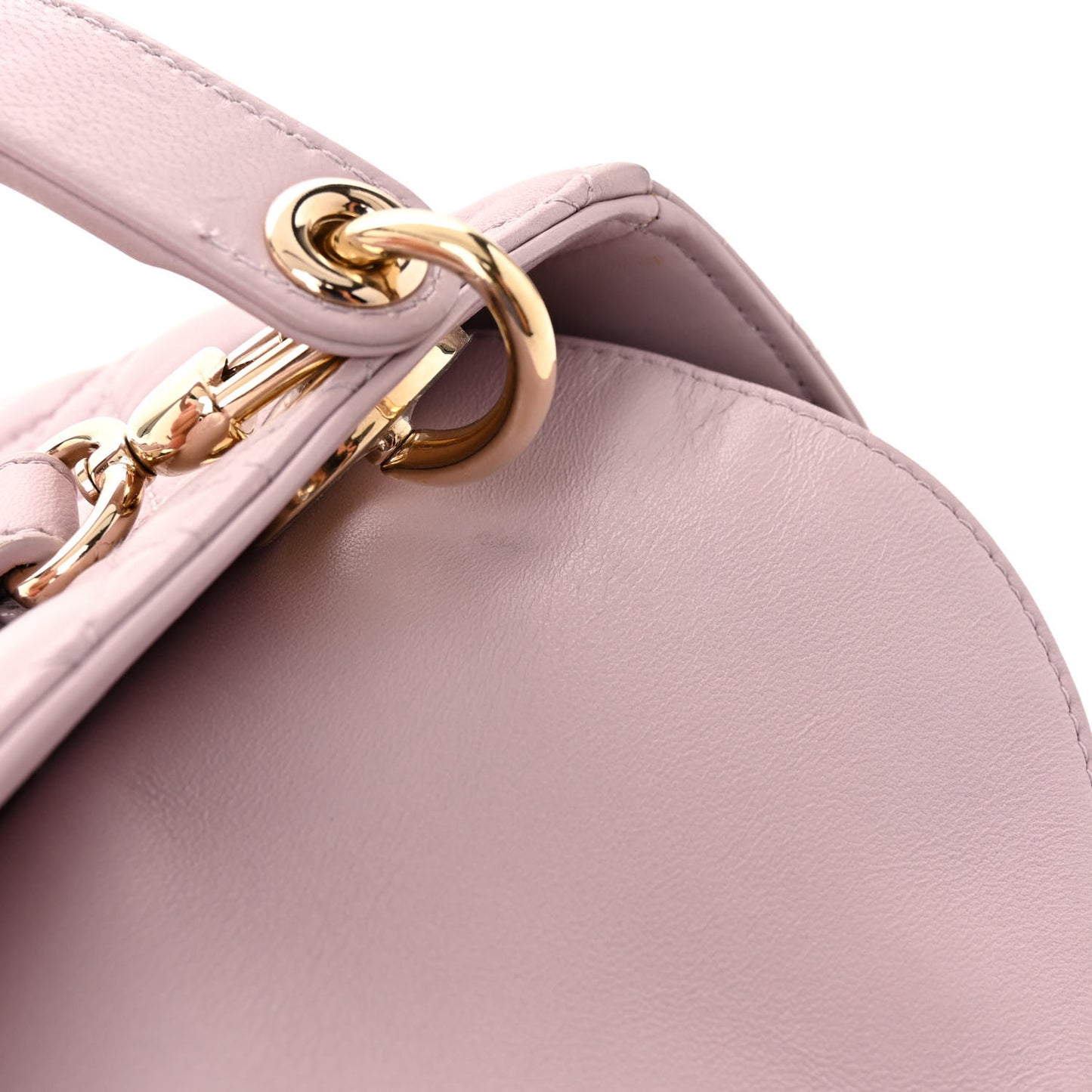 Lambskin Cannage Small My ABCDior Lady Dior Light Pink