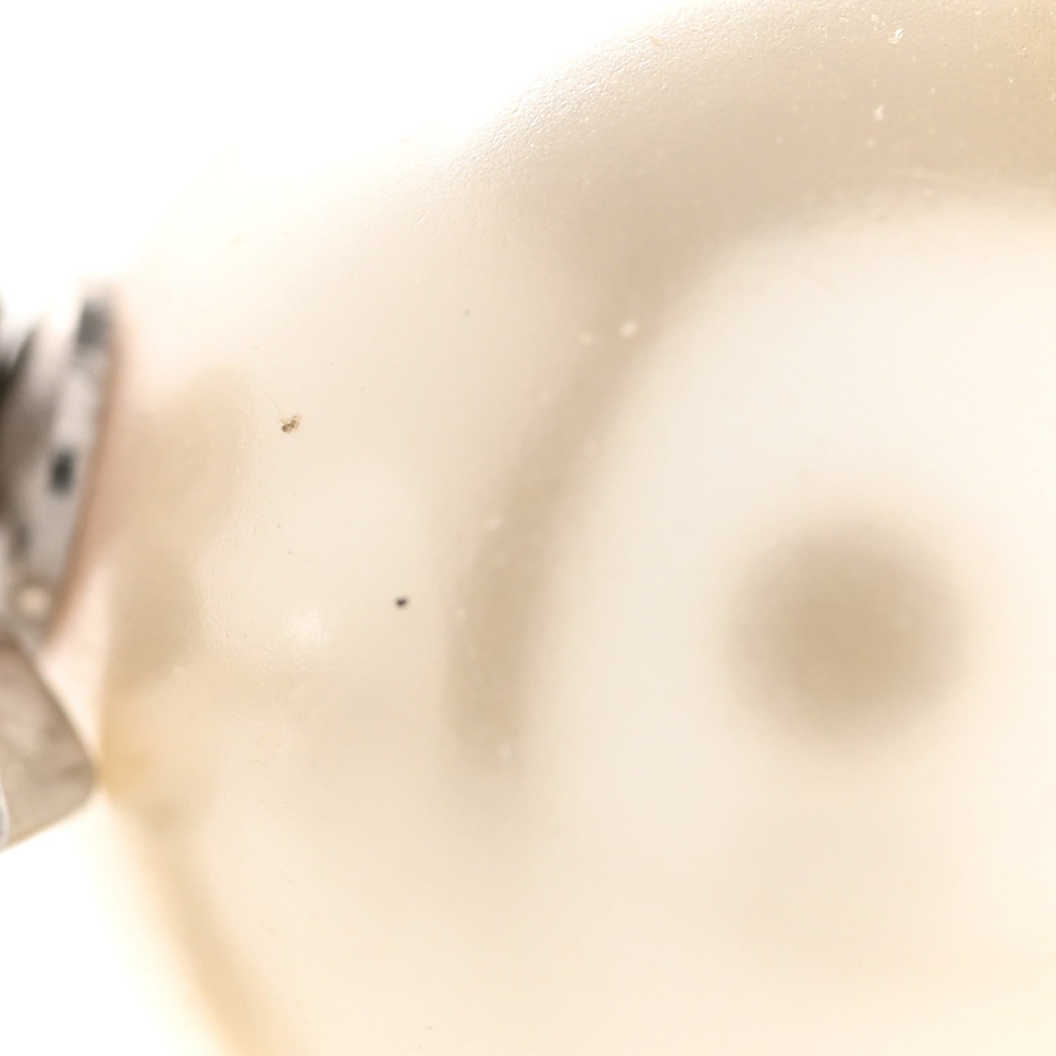 Chanel Crystal Pearl CC Drop Earrings Silver Pearly White 6 of 6